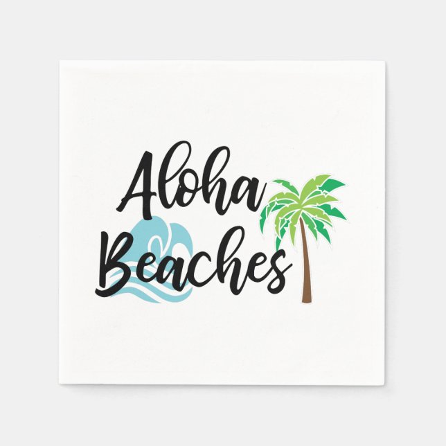 aloha beaches napkin (Front)