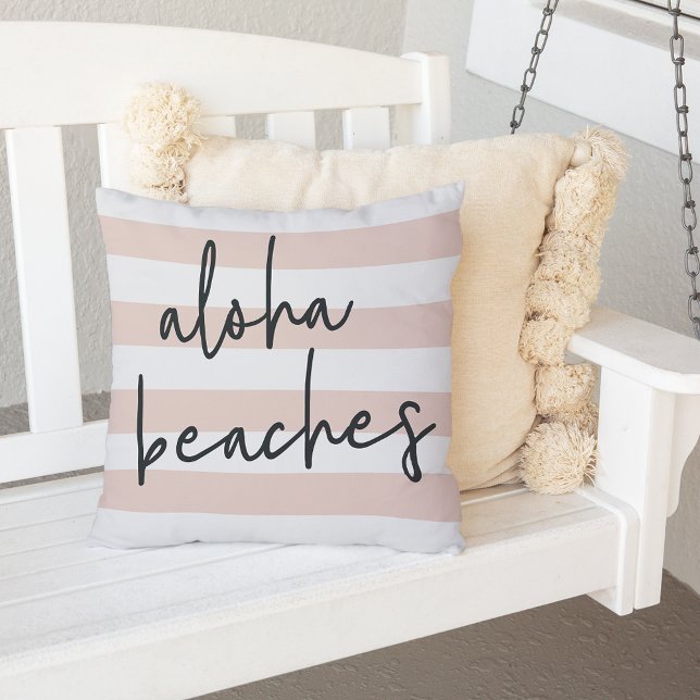 Aloha Beaches Outdoor Outdoor Pillow (Creator Uploaded)