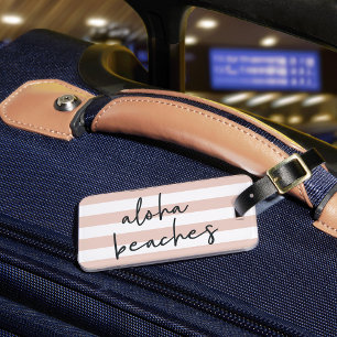 Aloha Beaches Personalized Luggage Tag
