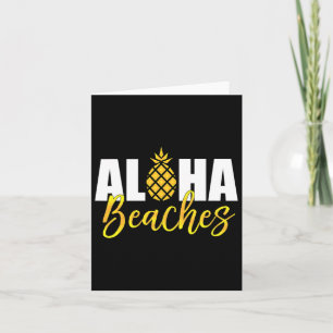 Aloha Beaches Pineapple Hawaii Vacation Card