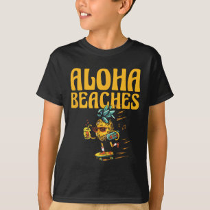 Aloha Beaches Pineapple Lover Tropical Fruit T-Shirt