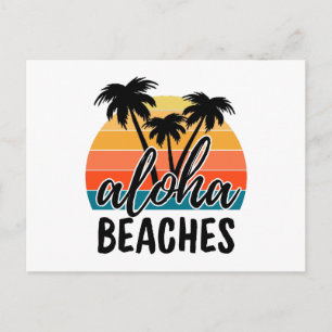 Aloha BEACHES Postcard