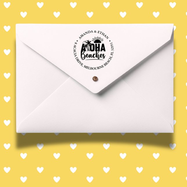 Aloha beaches  self-inking stamp (Capture the spirit of summer with self-inking stamp)