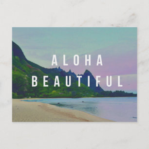 Aloha Beautiful, Haena Hawaii Postcard