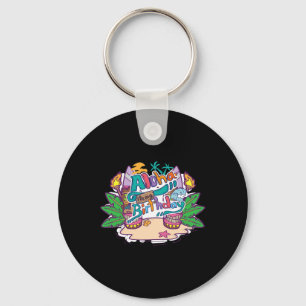 Aloha Birthday Hawaii Hawaiian Vacation Keychain
