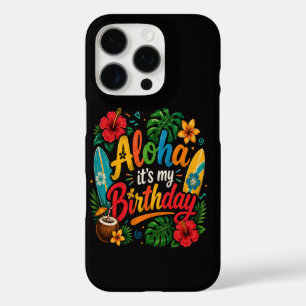 Aloha Birthday Hibiscus Hawaii iPhone 16 Pro Case