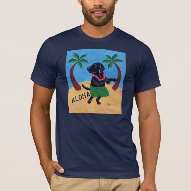 Aloha Black Lab T-Shirt (Front)