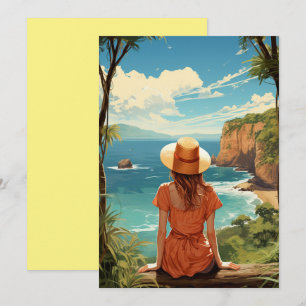Aloha Breeze, Greetings from tropical island  Holiday Card
