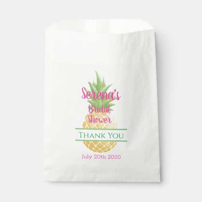Aloha Bride Pineapple Favour Bag (Front)