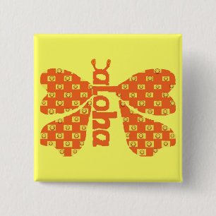 Aloha Butterfly button