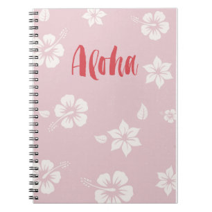 Aloha carnet de rose en pastel d'Hawaï