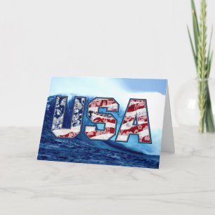 Aloha cartes de voeux de vague des Etats-Unis