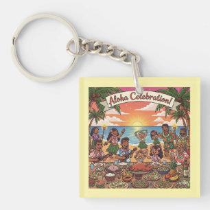 Aloha Celebration Keychain