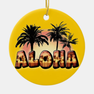 Aloha Ceramic Ornament