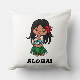 ALOHA*CHAN Throw Pillow