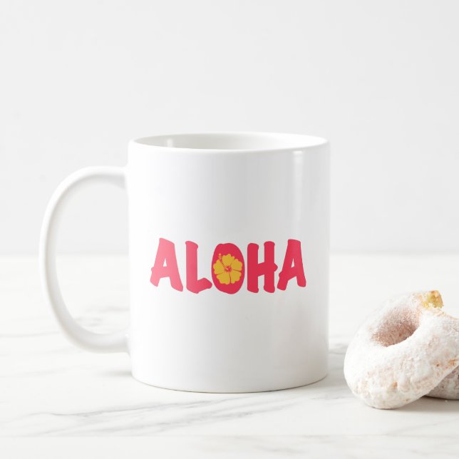 Aloha Coffee Mug (With Donut)
