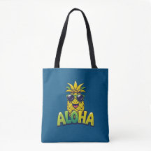 Aloha Collection d'ananas Sac fourre-tout Turquois
