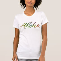 Aloha Colourful Lettering Word Hawaii Hawai'i