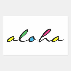ALOHA colourful Sticker