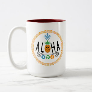 Aloha Conception ananas - Mug à deux tons