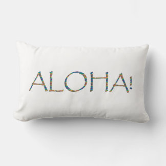 "Aloha !" Coussin Lumbar de conception personnalis