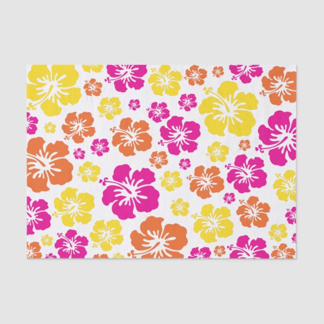 Aloha Cute Hawaiian 1st Birthday Party Theme Tissue Paper (Front)