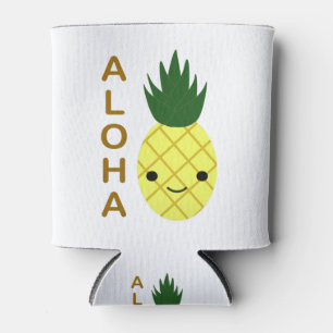 Aloha Cute Kawaii Pineapple Can Cooler