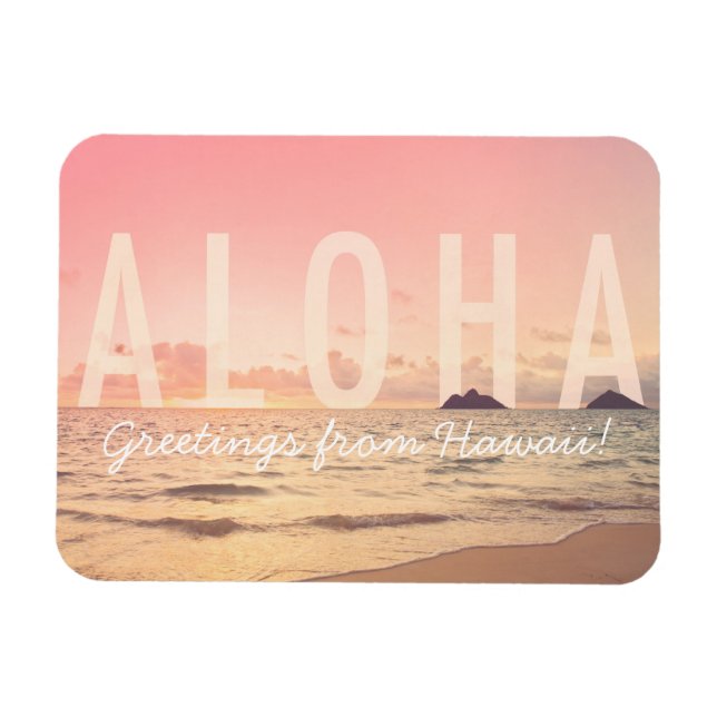 Aloha de Hawaii Magnet (Horizontal)