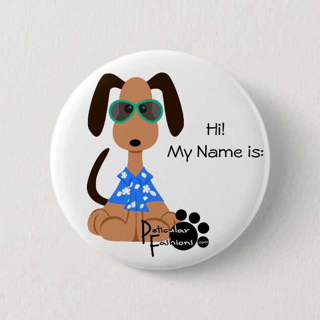 Aloha Deojee Name Badge 2 Inch Round Button (Front)