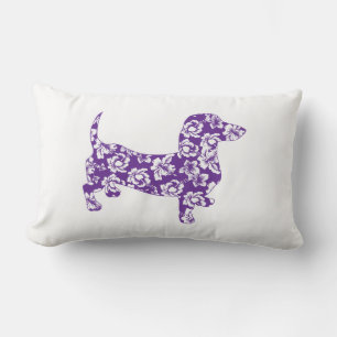 Aloha Doxie Dachshund Lumbar Pillow