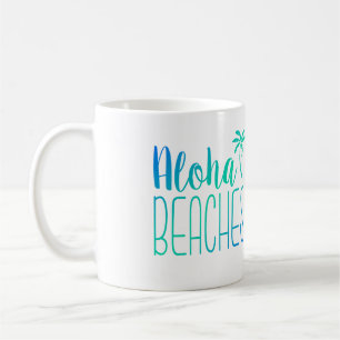 Aloha échoue la tasse d'Ombre de turquoise de