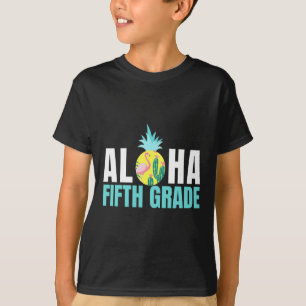 Aloha Fifth Grade Back To School Kids Teachers Gif T-Shirt