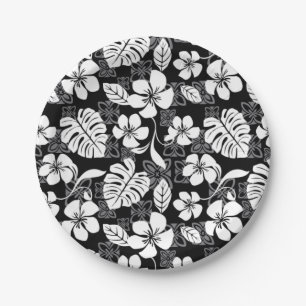 ALOHA FRIDAY (BLACK & GRAY) PAPER PLATE