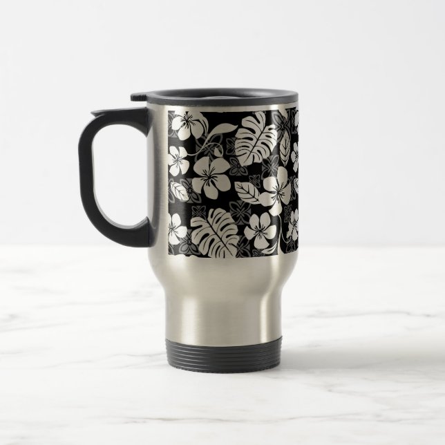 ALOHA FRIDAY (BLACK) TRAVEL MUG (Left)