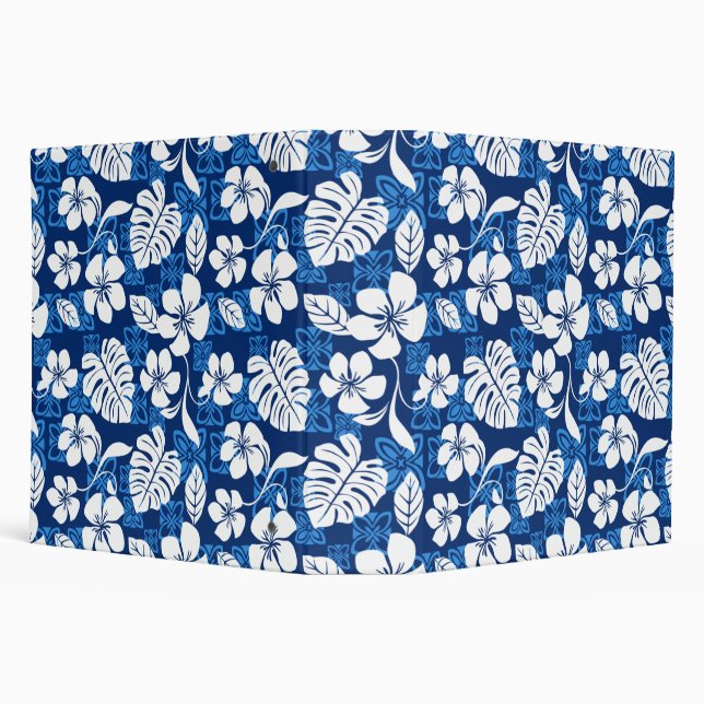 ALOHA FRIDAY (BLUE) 3 RING BINDER (Background)