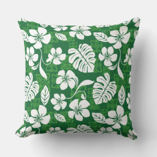 ALOHA FRIDAY (GREEN) THROW PILLOW