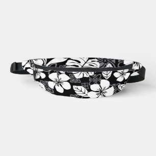 ALOHA FRIDAY PATTERN IN BLACK FANNY PACK