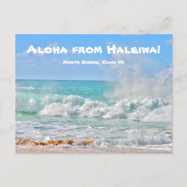 Aloha From Haleiwa Postcard (Front)