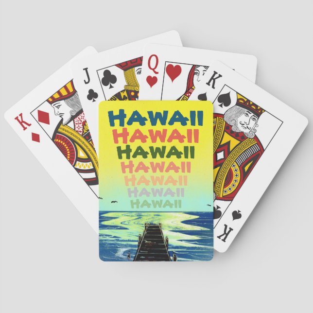 Aloha from Hawaii Playing Cards (Back)