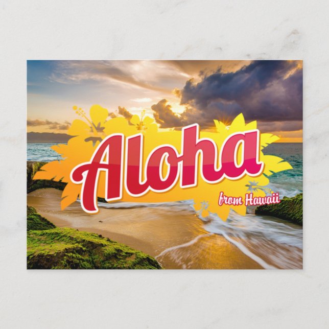 Aloha from Hawaii Postcard (Front)