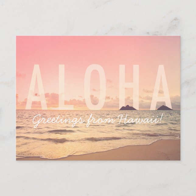 Aloha from Hawaii Postcard (Front)