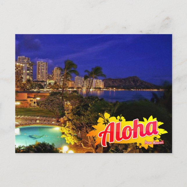 Aloha from Hawaii Postcard (Front)