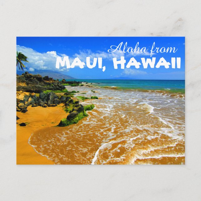 Aloha from Maui Hawaii Postcard (Front)