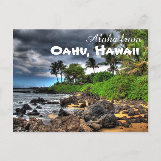 Aloha from Oahu Hawaii Postcard (Front)
