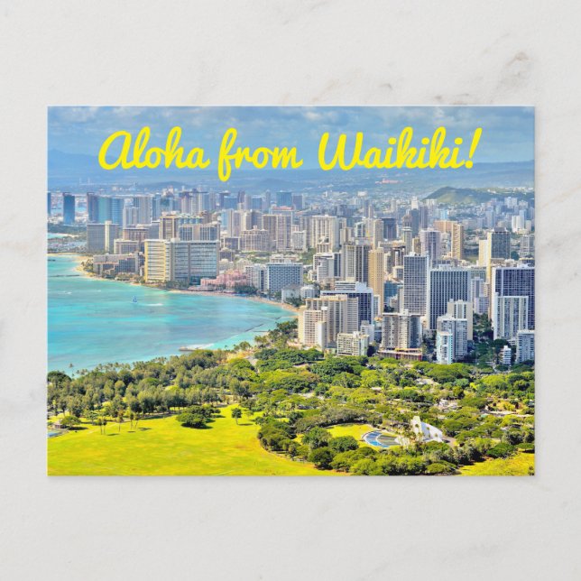 Aloha From Waikiki Postcard (Front)