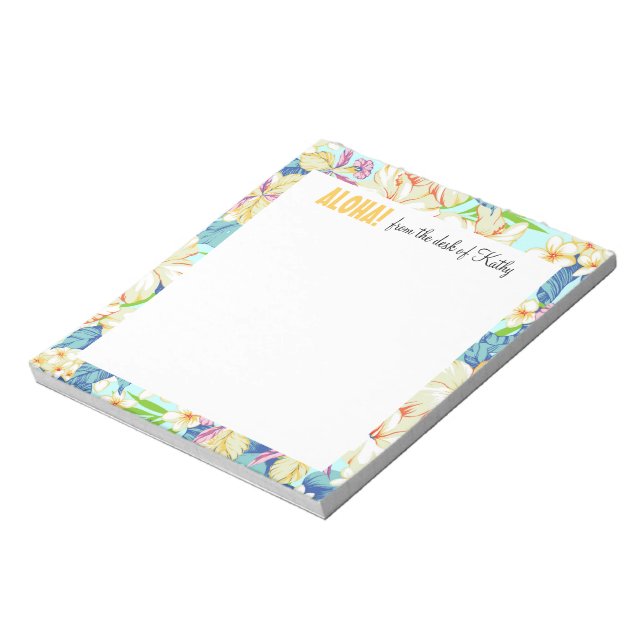 Aloha Gardens 5.5" x 6" Notepad - 40 pages (Rotated)