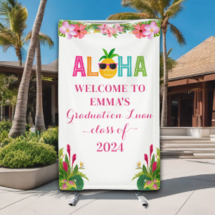 Aloha Graduation Luau Class Of 2024 Banner