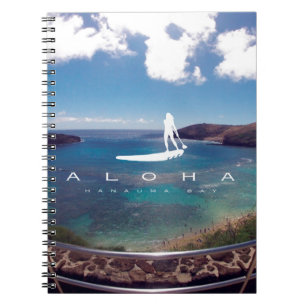 Aloha Hanauma Bay Hawaii Surfing Notebook