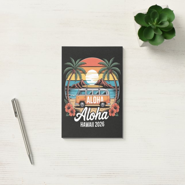 Aloha Hawaii 2026 Post-it Notes (Office)