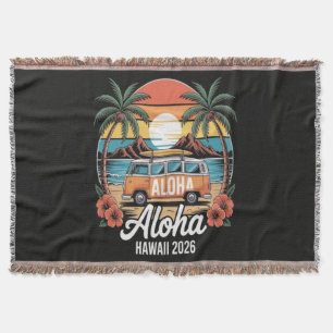 Aloha Hawaii 2026 Throw Blanket